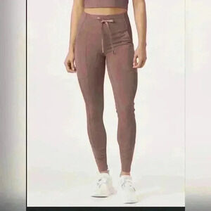 Glyder Street Leggings Womens Utility Stretch High Waist Pants Pink Red Size XL